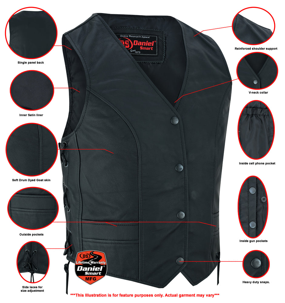 DS271 Women's Stylish Full Cut Vest  Thunderbird Speed Shop