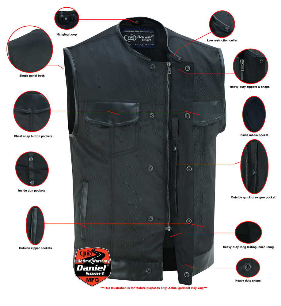 DS687 Concealed Snap Closure, Textile Material, W/O Collar & Hidden Z  Thunderbird Speed Shop