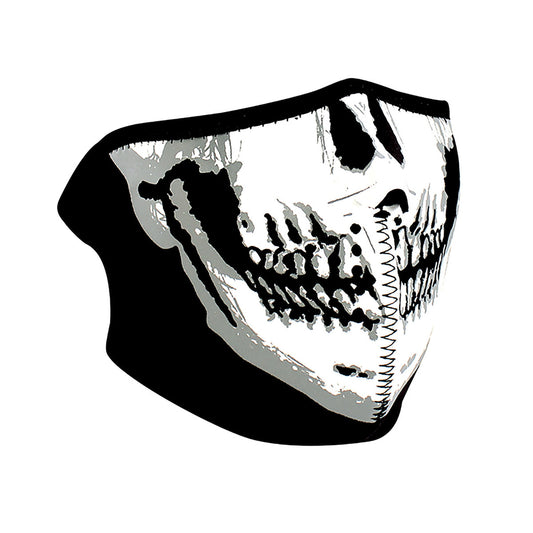 WNFM002H ZAN® Half Mask- Neoprene- Skull Face  Thunderbird Speed Shop