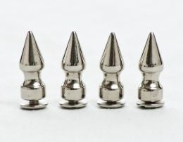 J153 Chrome 1 1/8" Spikes- 4 per Pack  Thunderbird Speed Shop