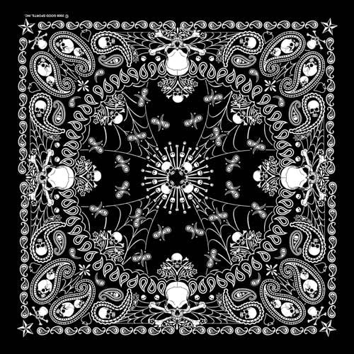 BD2514 Bandana Paisley GS Skeletal  Thunderbird Speed Shop