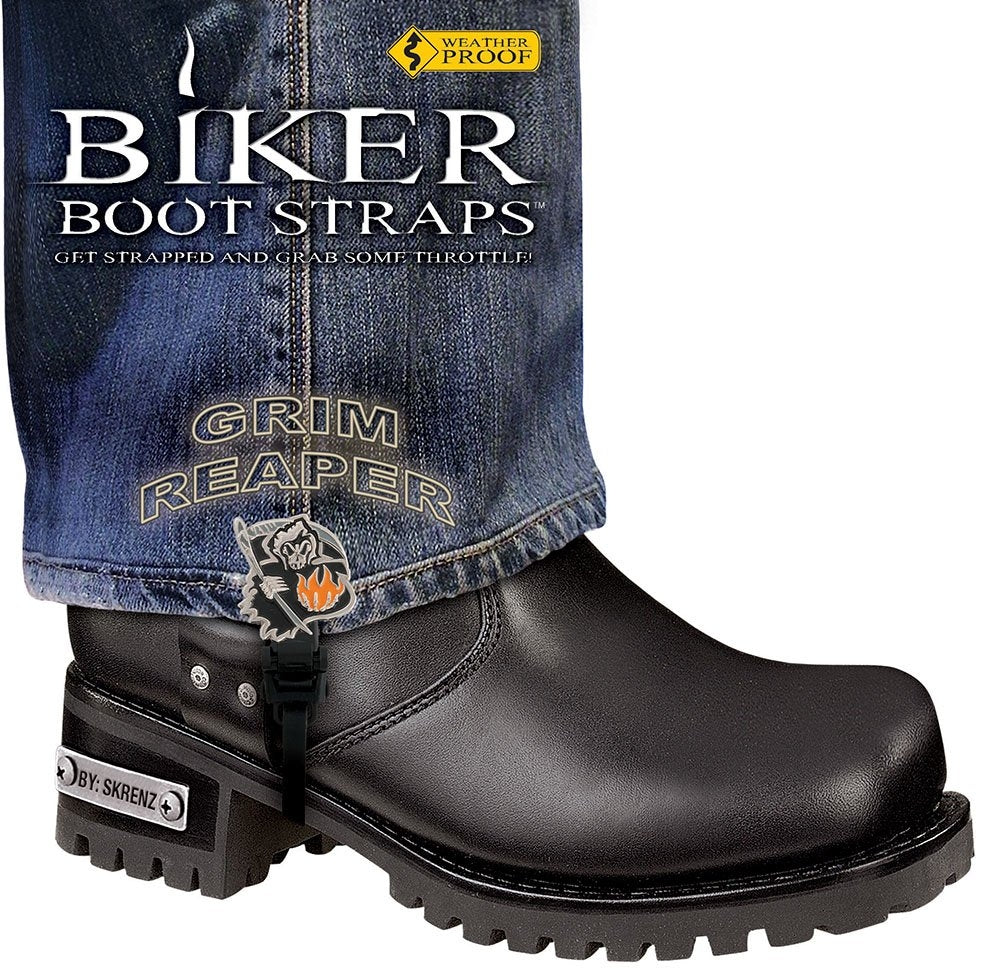 BBS/GR6 Weather Proof- Boot Straps- Grim Reaper- 6 Inch  Thunderbird Speed Shop