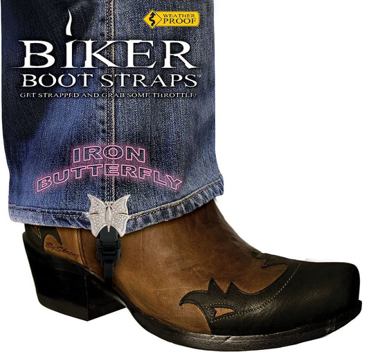 BBS/IB4 Weather Proof- Boot Straps- Iron Butterfly- 4 Inch  Thunderbird Speed Shop