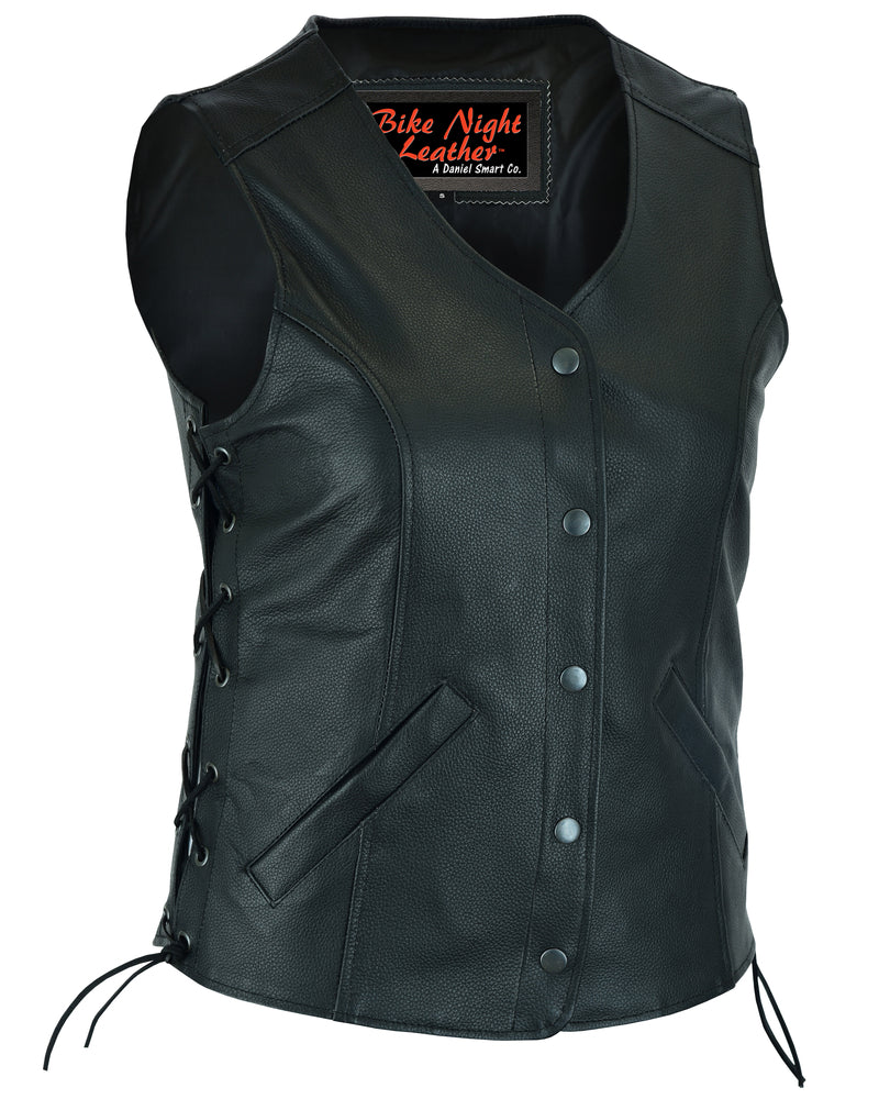 DS206 Women's Stylish Longer Body &frac34; Vest - Side Laces  Thunderbird Speed Shop