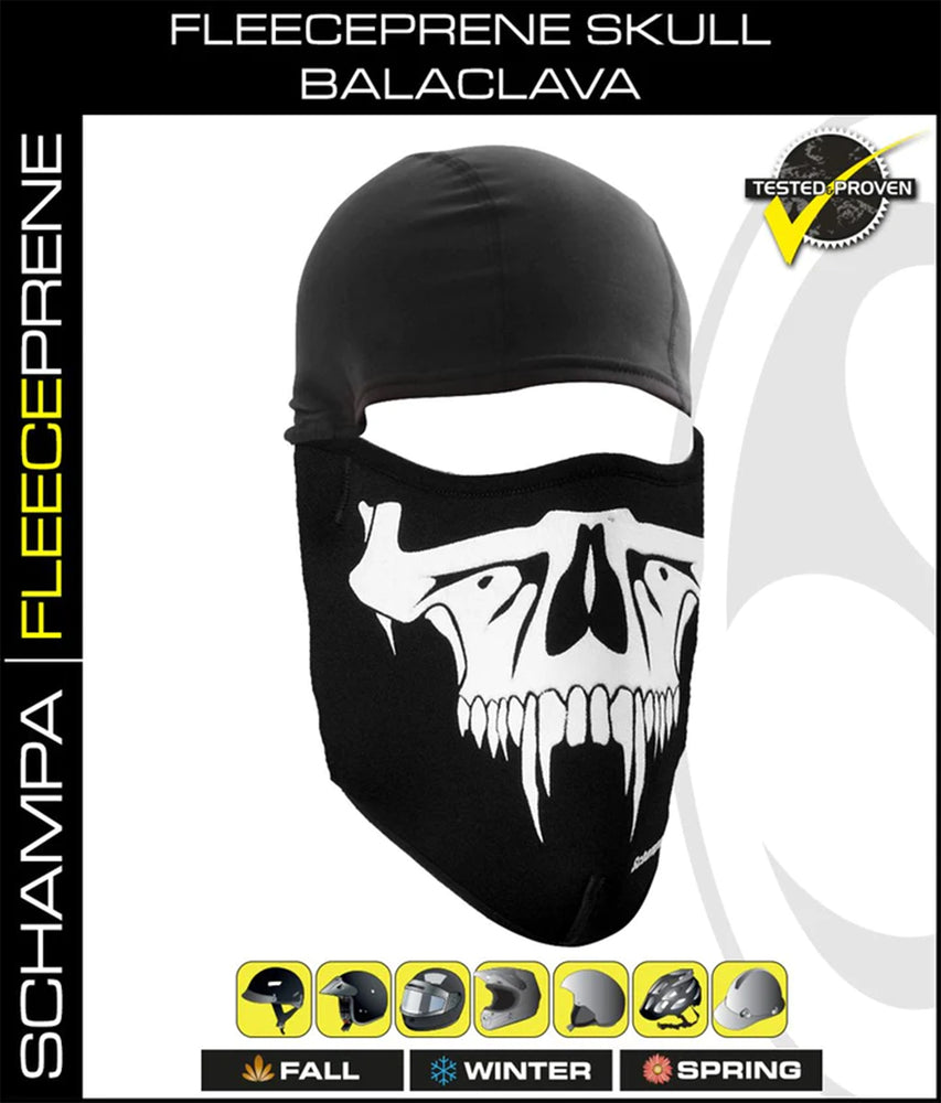 BLCLV100 Fleeceprene Skull Balaclava  Thunderbird Speed Shop