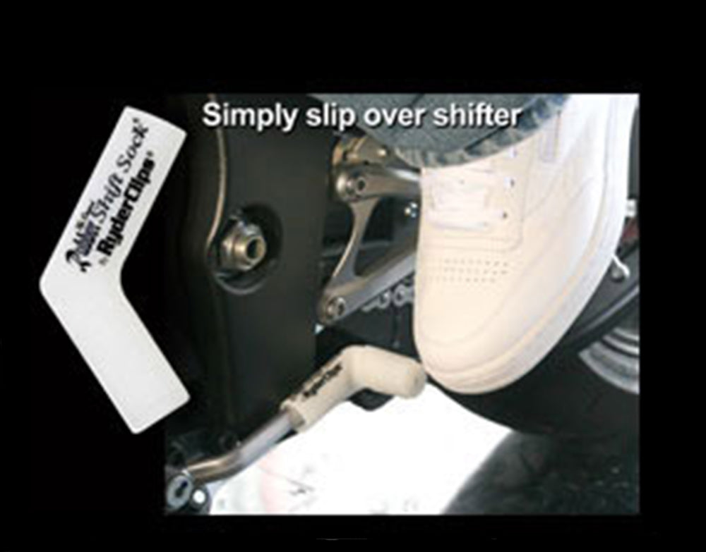 RSS-GLO/WHITE Rubber Shift Sock- Glo-White  Thunderbird Speed Shop