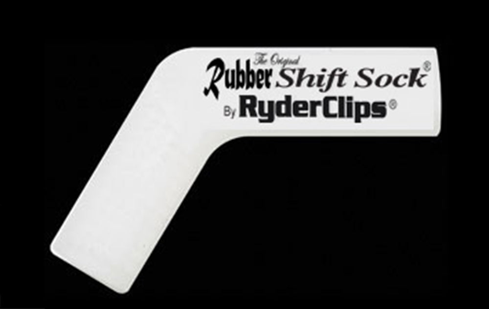 RSS-GLO/WHITE Rubber Shift Sock- Glo-White  Thunderbird Speed Shop