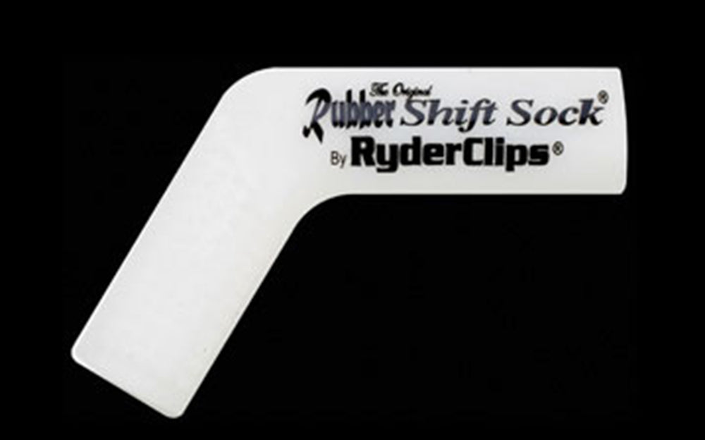 RSS-WHITE Rubber Shift Sock- White  Thunderbird Speed Shop