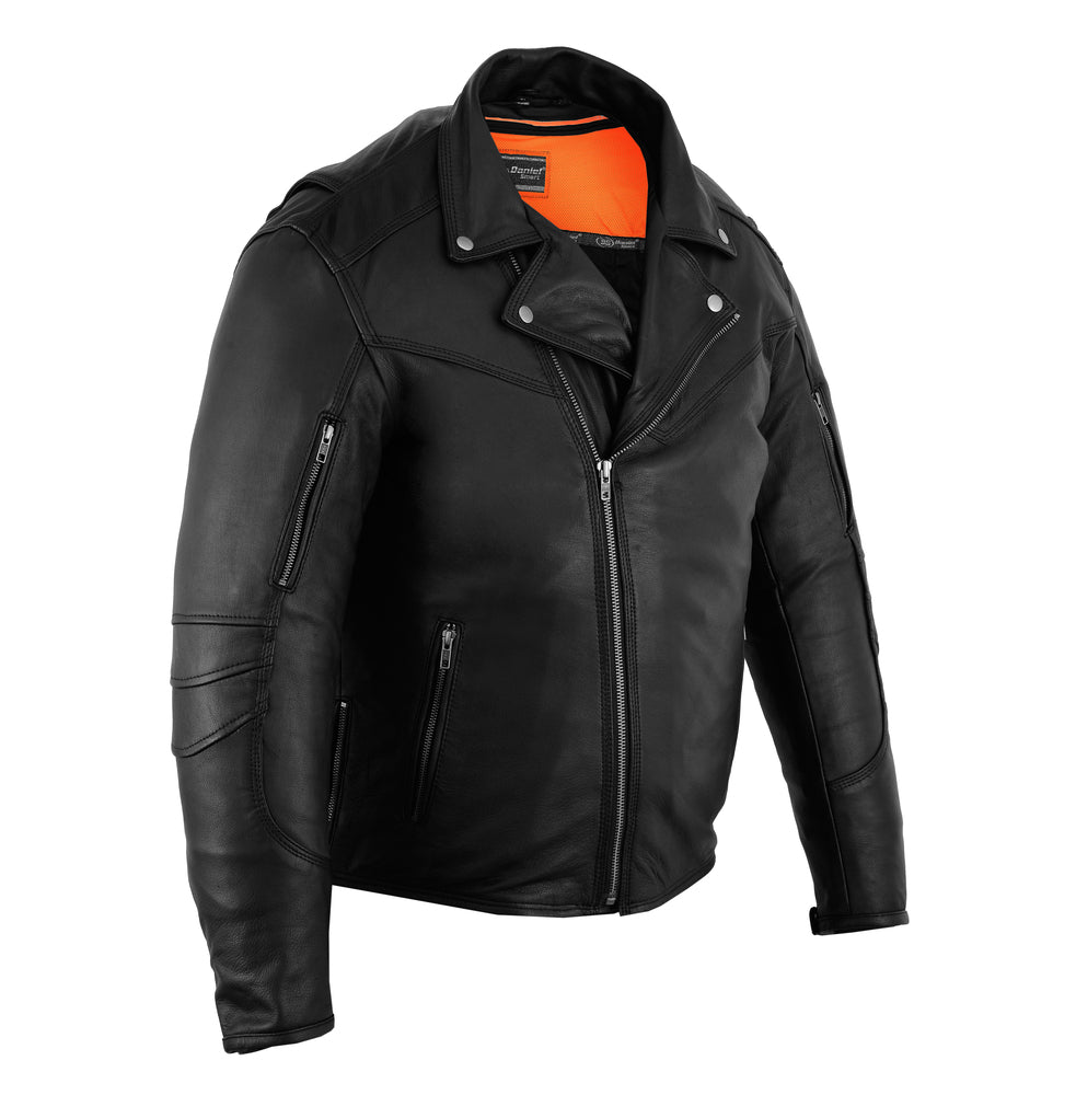 DS794 Men's Modern Longer Beltless Biker Jacket  Thunderbird Speed Shop