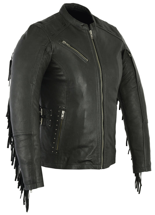DS880 Women's Stylish Jacket with Fringe  Thunderbird Speed Shop