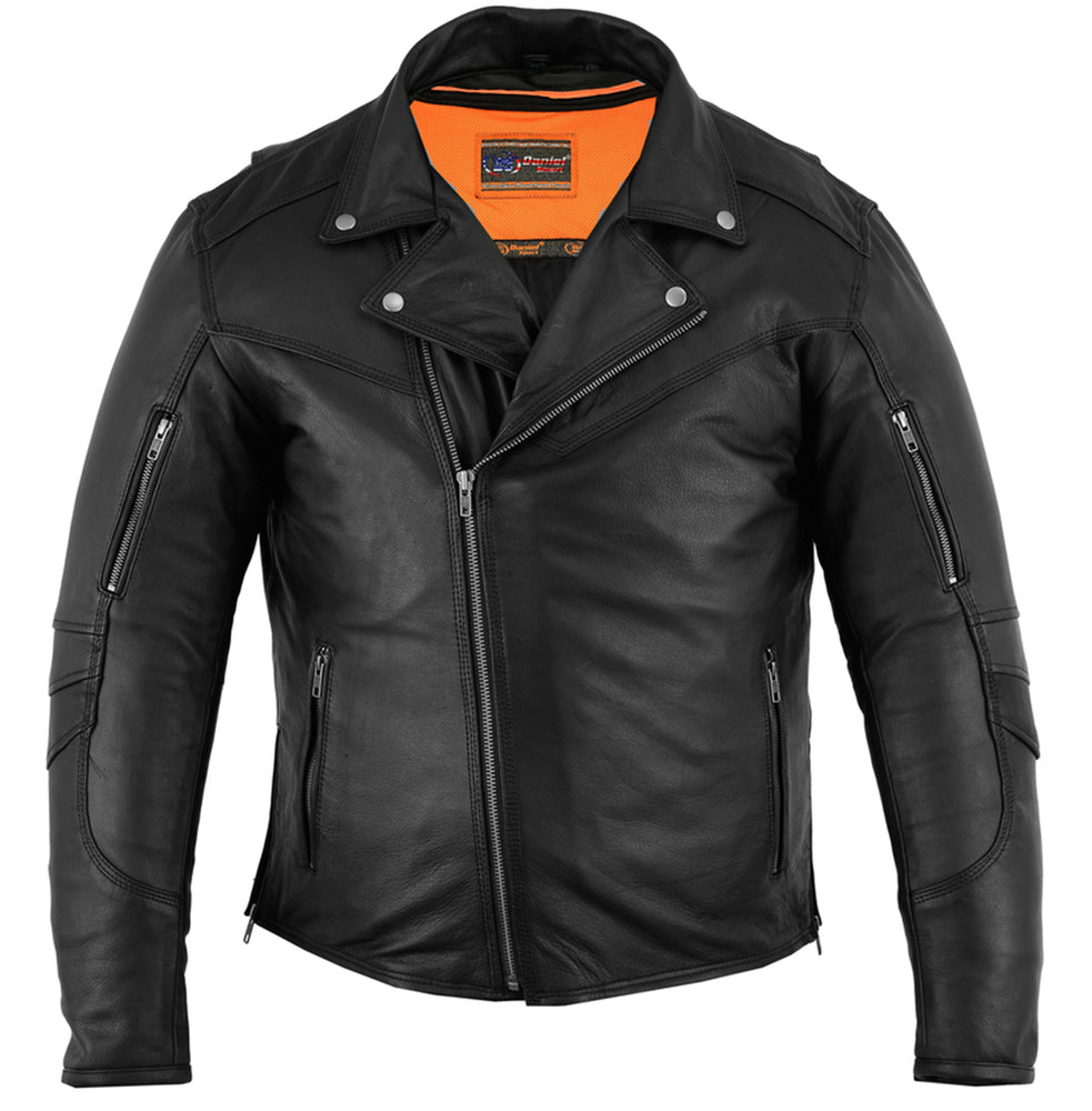 DS794 Men's Modern Longer Beltless Biker Jacket  Thunderbird Speed Shop