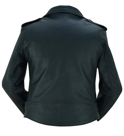 DS850 Women's Classic Plain Side Fitted M/C Style Jacket  Thunderbird Speed Shop