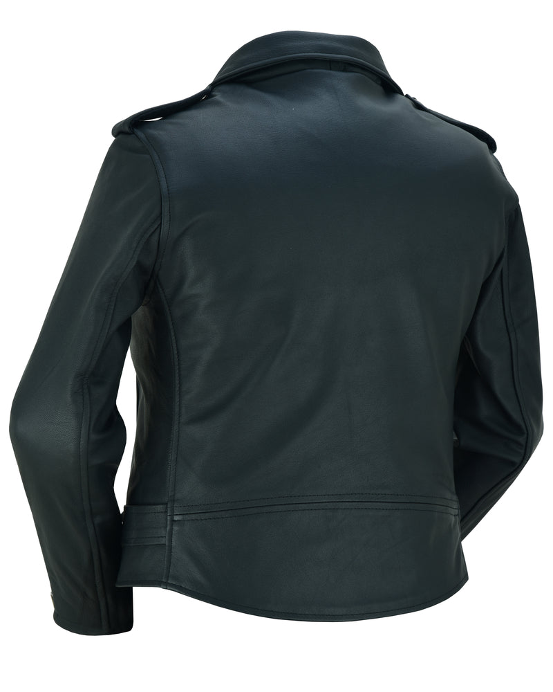 DS850 Women's Classic Plain Side Fitted M/C Style Jacket  Thunderbird Speed Shop