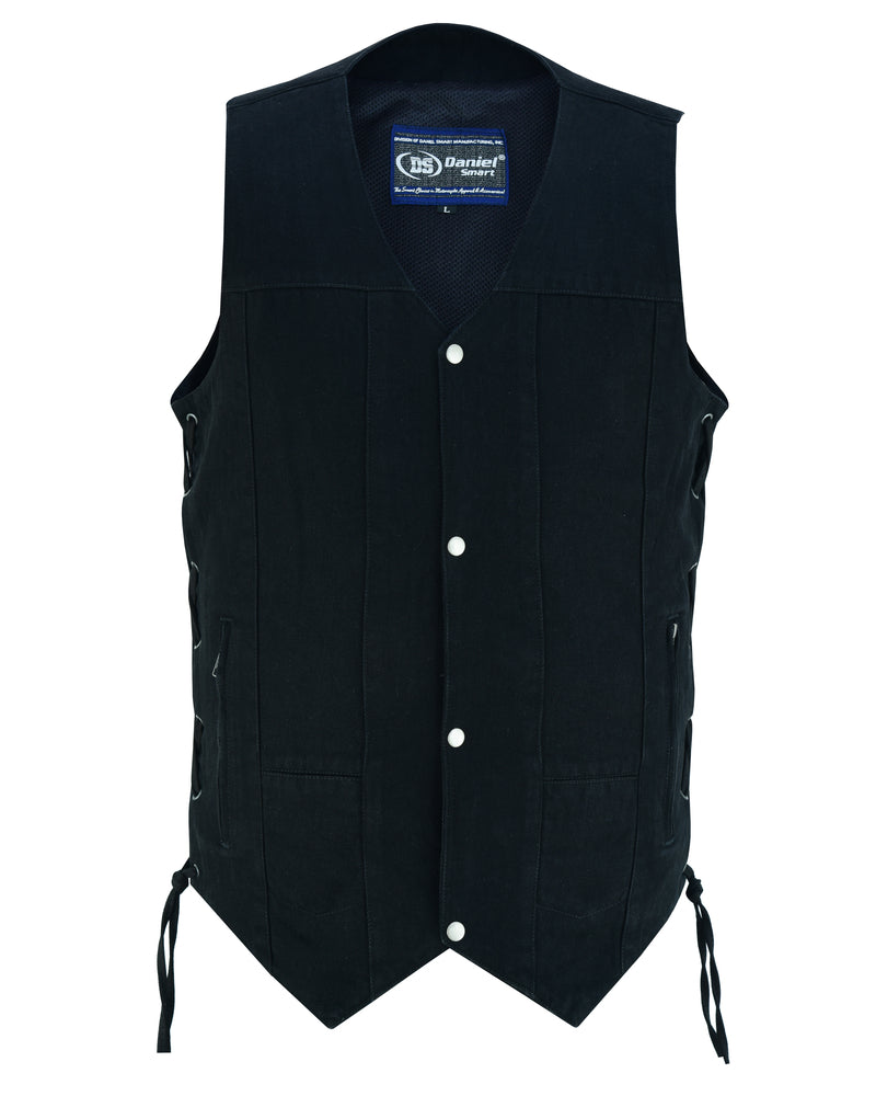 DM914TALL Men's Ten Pocket Denim Utility Vest - TALL  Thunderbird Speed Shop