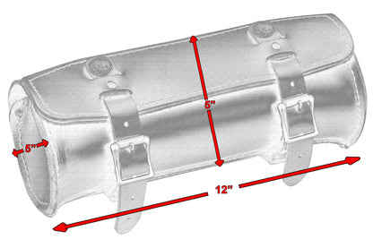 DS4001 Premium Large Leather Round Tool Bag  Thunderbird Speed Shop