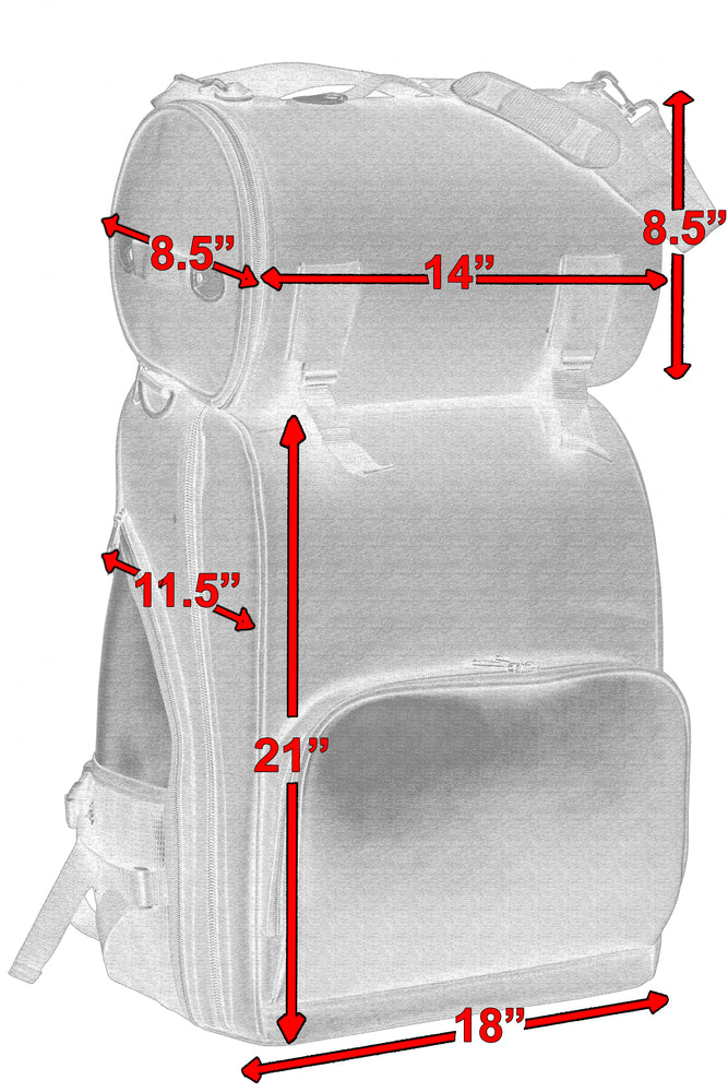 DS393 Updated Touring Sissy Bar Bag  Thunderbird Speed Shop