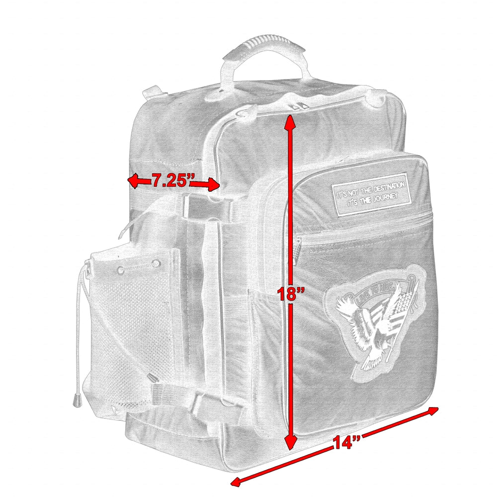 DS370 Three Piece Sissy Bar Back Pack  Thunderbird Speed Shop