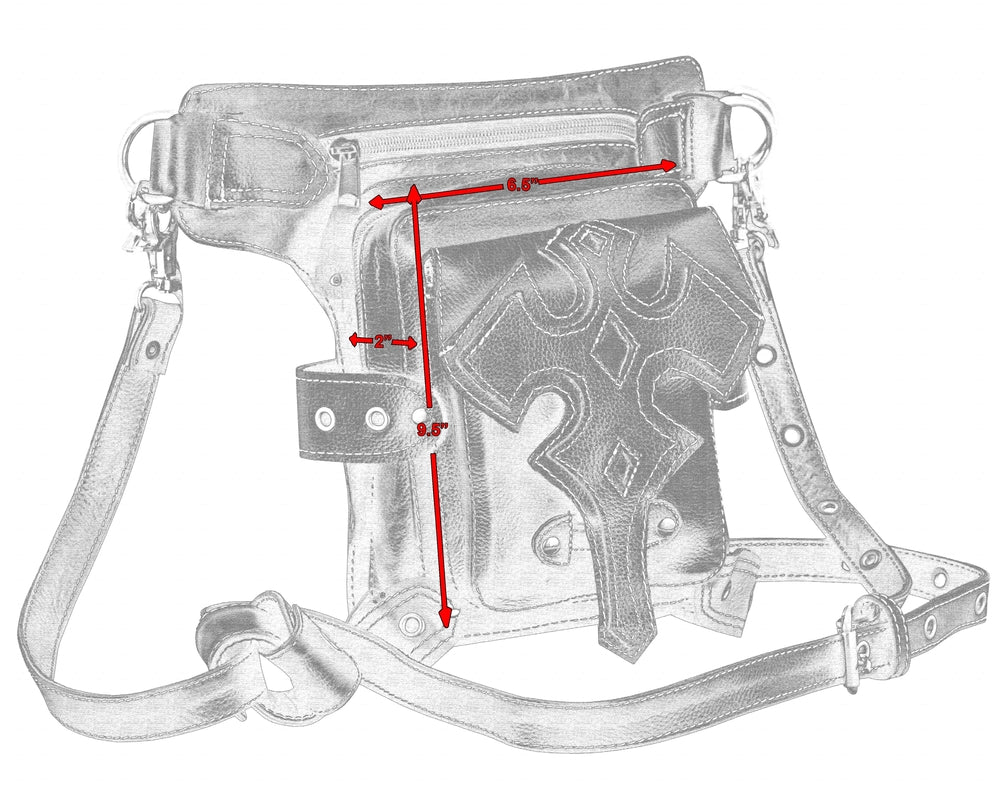 DS5852 Thigh Bag w/Waist belt  Thunderbird Speed Shop