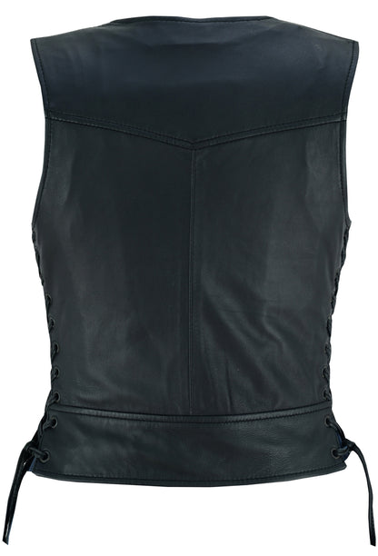 DS241 Women's Lightweight Vest with Rivets Detailing  Thunderbird Speed Shop