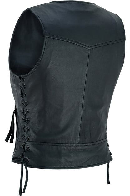 DS241 Women's Lightweight Vest with Rivets Detailing  Thunderbird Speed Shop