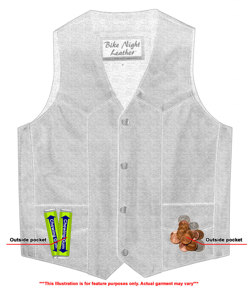 DS1725 Kids Traditional Style Plain Side Vest  Thunderbird Speed Shop