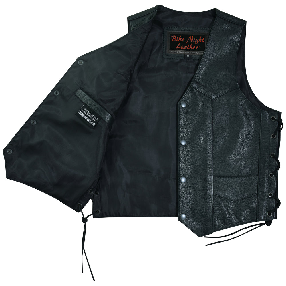 DS1726 Kids Traditional Style Side Lace Vest  Thunderbird Speed Shop