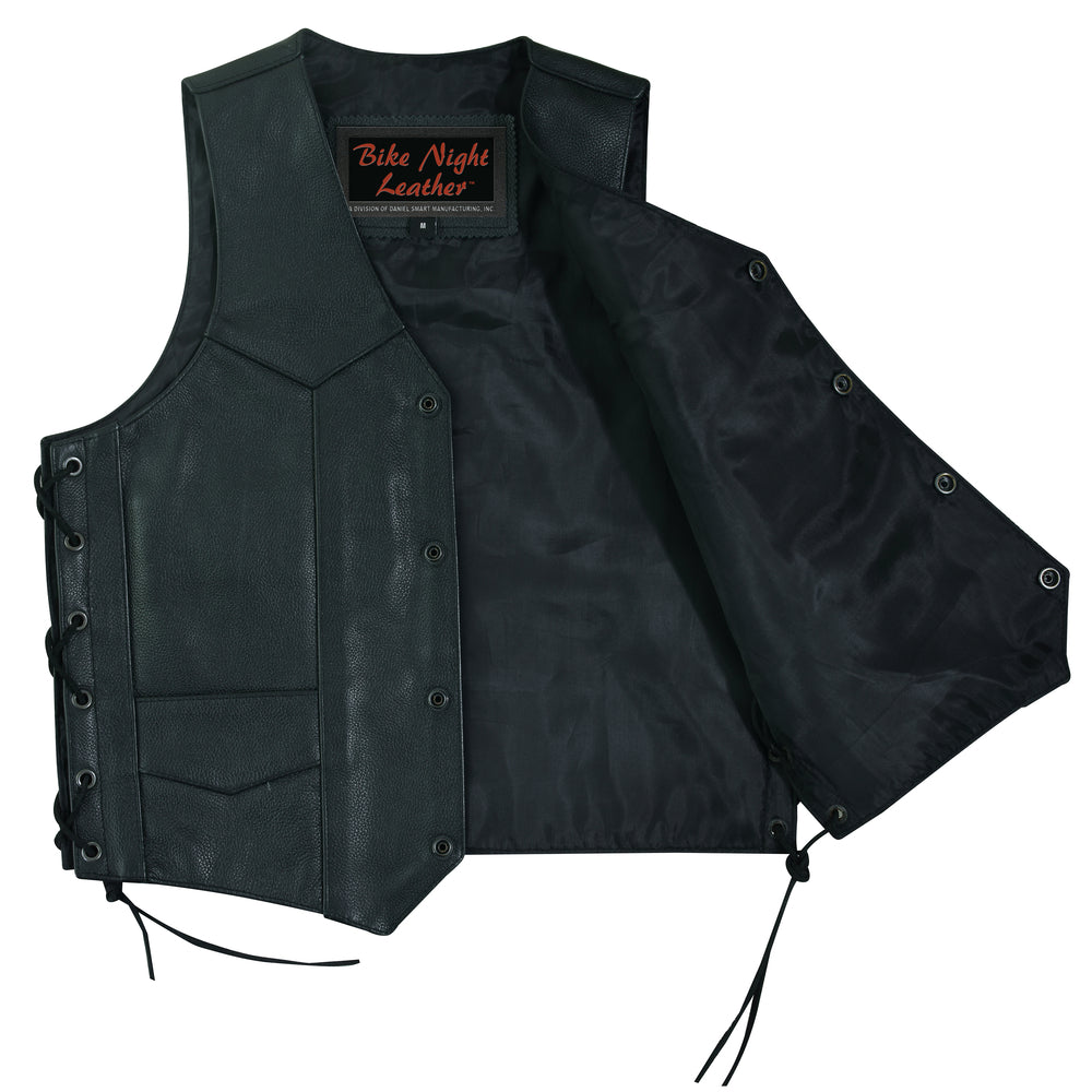 DS1726 Kids Traditional Style Side Lace Vest  Thunderbird Speed Shop