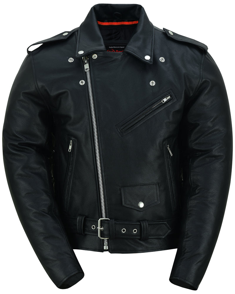 DS759 Men's Eagle Embossed Live To Ride - Ride To Live Classic Black  Thunderbird Speed Shop