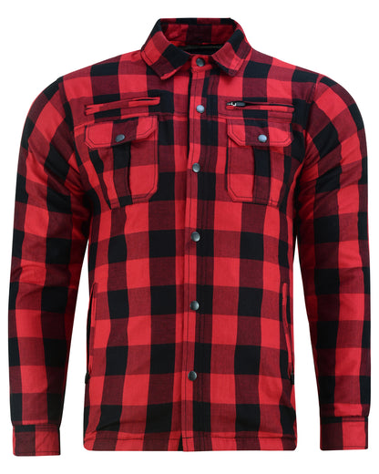 DS4671 Armored Flannel Shirt - Red  Thunderbird Speed Shop