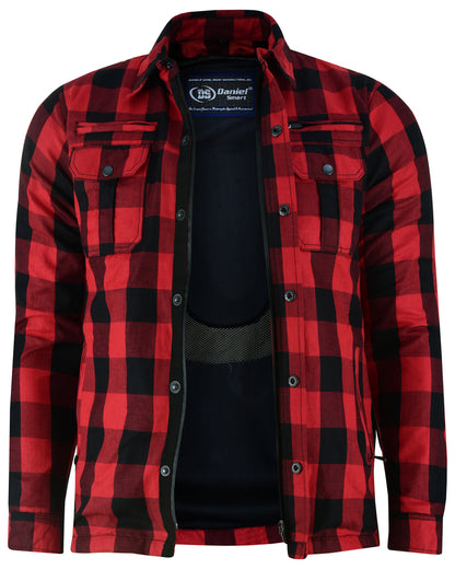 DS4671 Armored Flannel Shirt - Red  Thunderbird Speed Shop