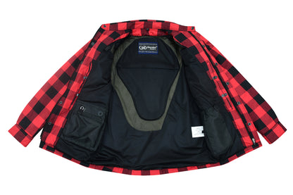 DS4671 Armored Flannel Shirt - Red  Thunderbird Speed Shop