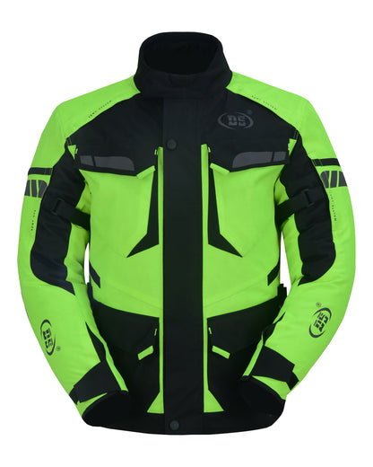 DS4616 Advance Touring Textile Motorcycle Jacket for Men - Hi-Vis  Thunderbird Speed Shop