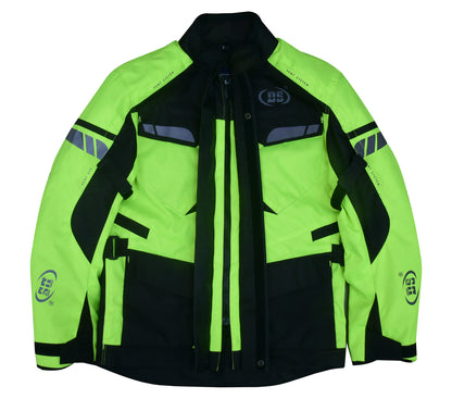 DS4616 Advance Touring Textile Motorcycle Jacket for Men - Hi-Vis  Thunderbird Speed Shop