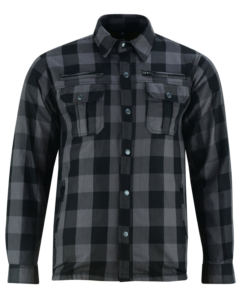 DS4670 Armored Flannel Shirt - Gray  Thunderbird Speed Shop