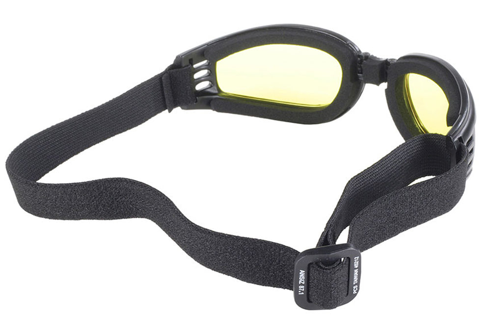 45212 Nomad Goggle Black Frame- Yellow Lens  Thunderbird Speed Shop