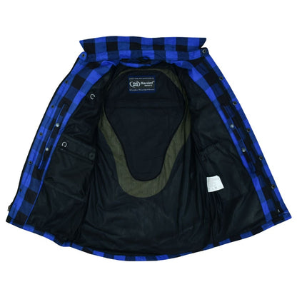 DS4674 Armored Flannel Shirt - Blue  Thunderbird Speed Shop