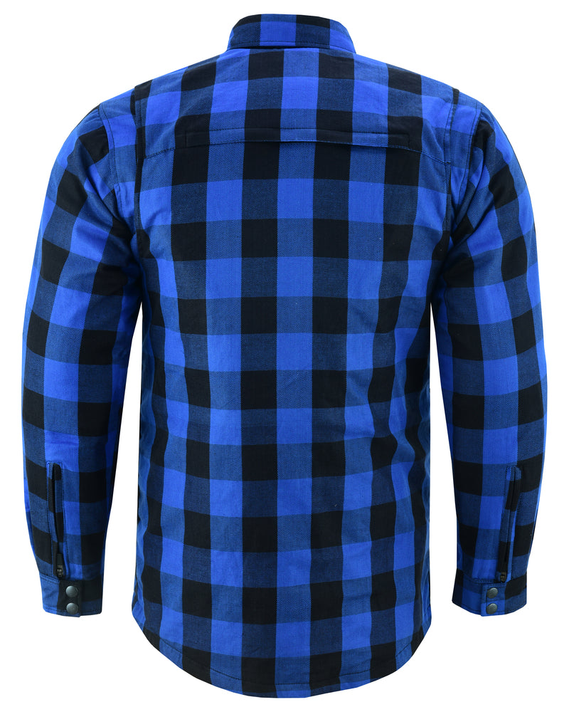 DS4674 Armored Flannel Shirt - Blue  Thunderbird Speed Shop