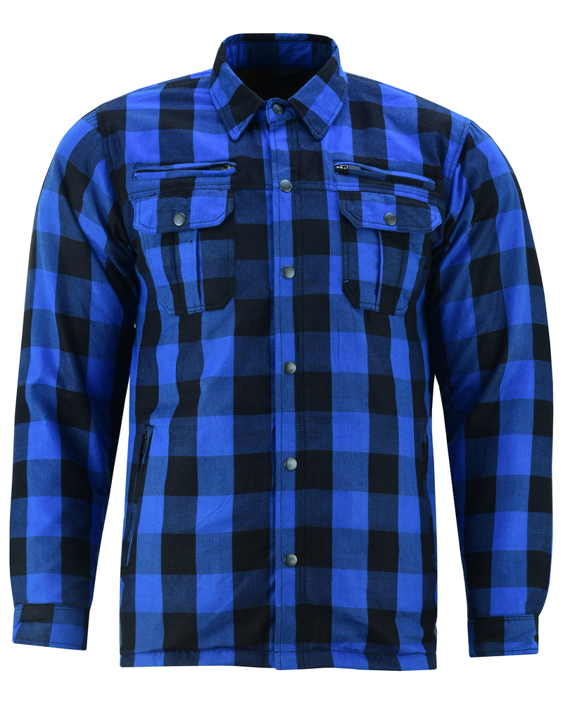 DS4674 Armored Flannel Shirt - Blue  Thunderbird Speed Shop