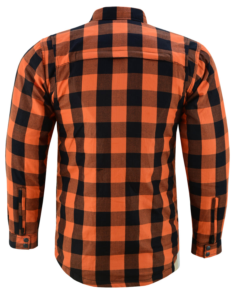 DS4675 Armored Flannel Shirt - Orange  Thunderbird Speed Shop