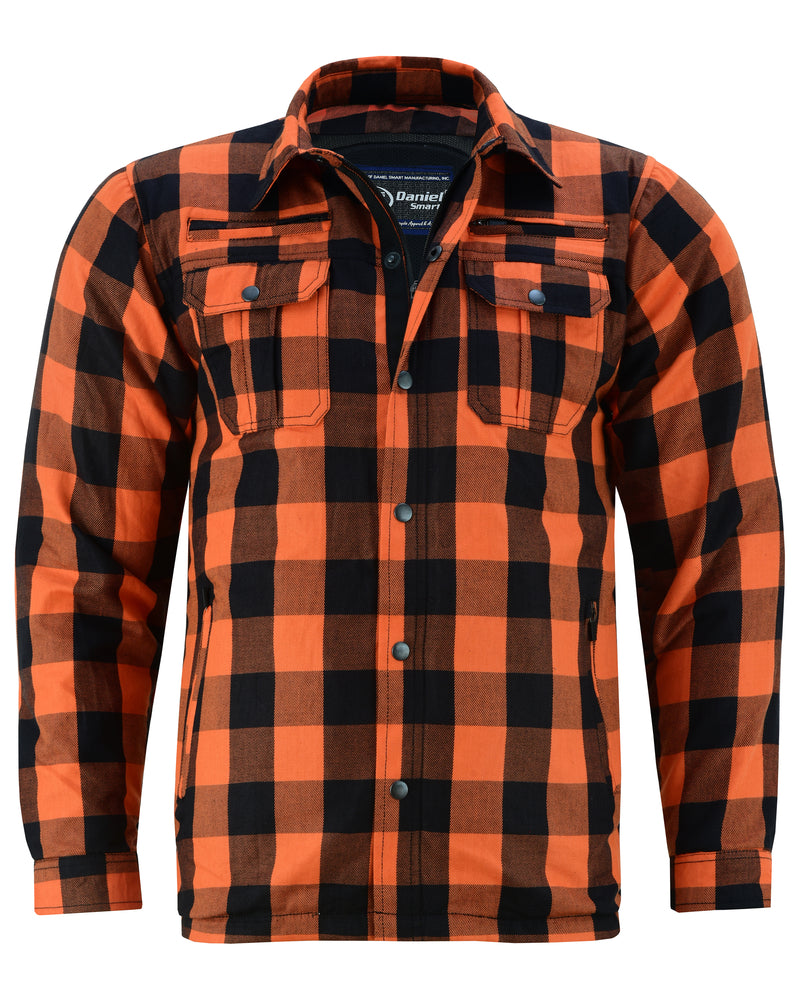 DS4675 Armored Flannel Shirt - Orange  Thunderbird Speed Shop