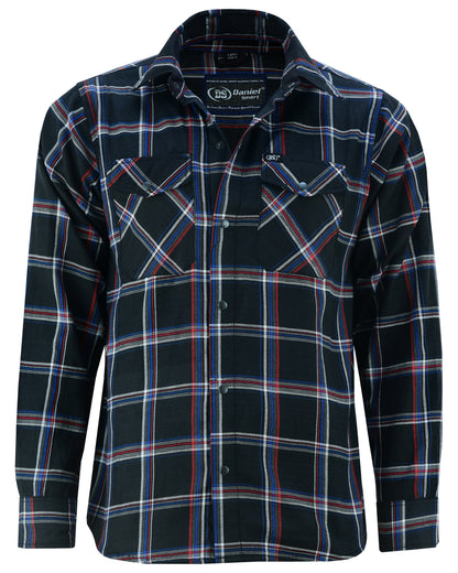 DS4680 Flannel Shirt - Black, Red and Blue  Thunderbird Speed Shop