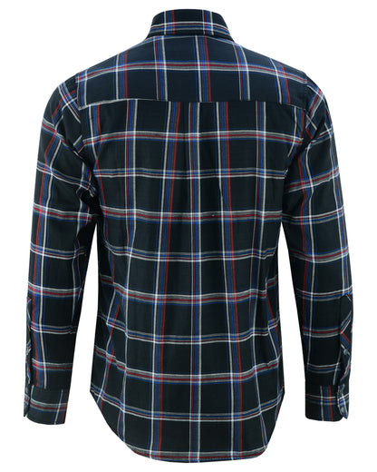 DS4680 Flannel Shirt - Black, Red and Blue  Thunderbird Speed Shop