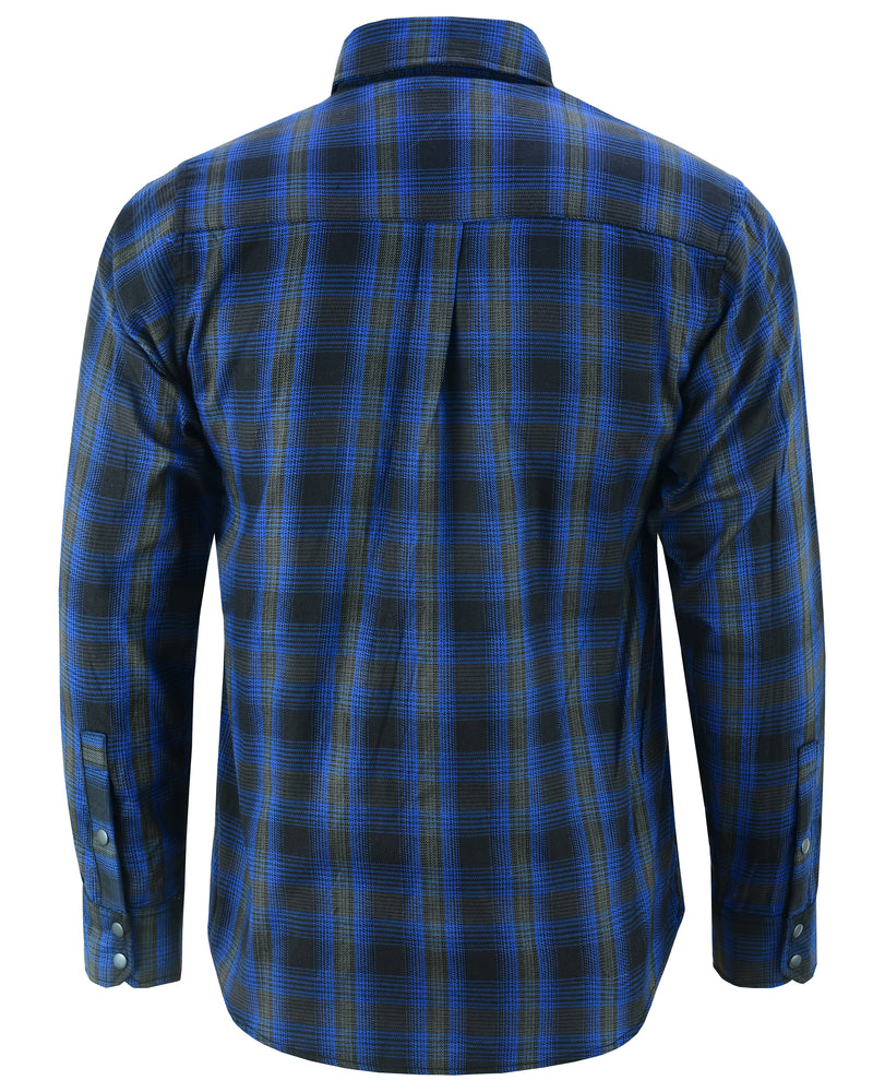 DS4681 Flannel Shirt - Daze Blue and Black  Thunderbird Speed Shop