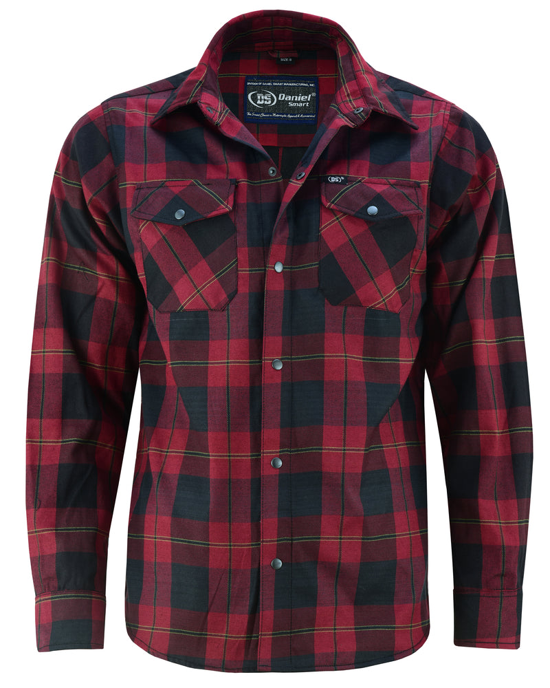 DS4682 Flannel Shirt - Red and Black  Thunderbird Speed Shop