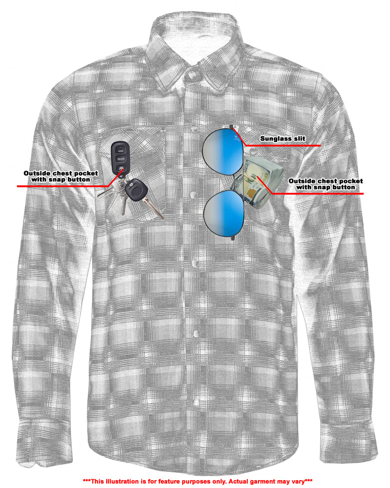 DS4683 Flannel Shirt - Blue and Black Shaded  Thunderbird Speed Shop