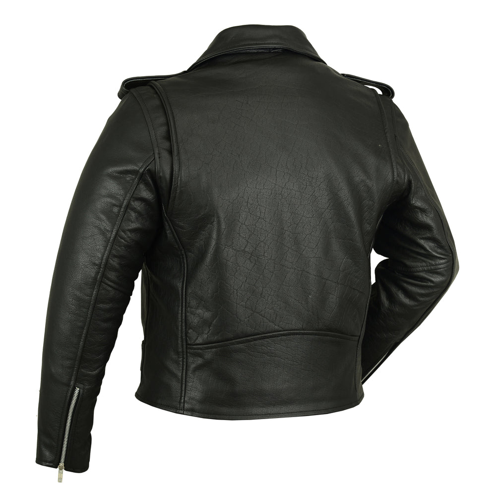 RC732 Men's Premium Classic Plain Side Police Style Jacket  Thunderbird Speed Shop