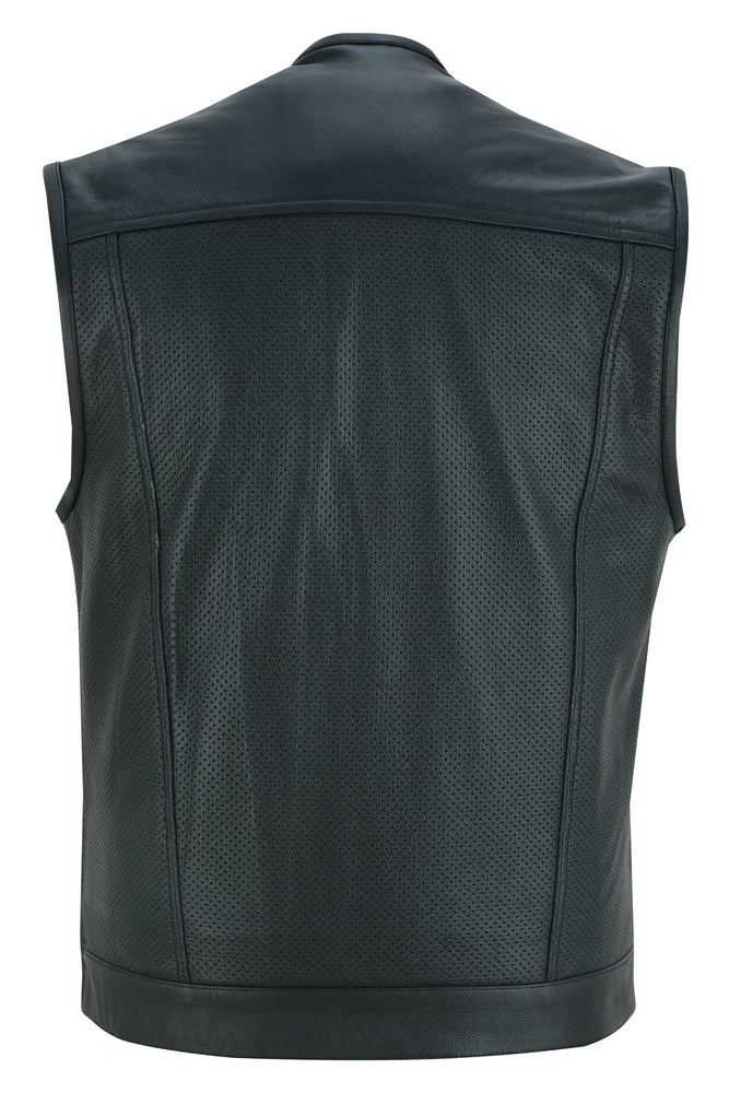 DS183 Men's Premium Perforated Single Back Panel Concealment Vest W/O  Thunderbird Speed Shop