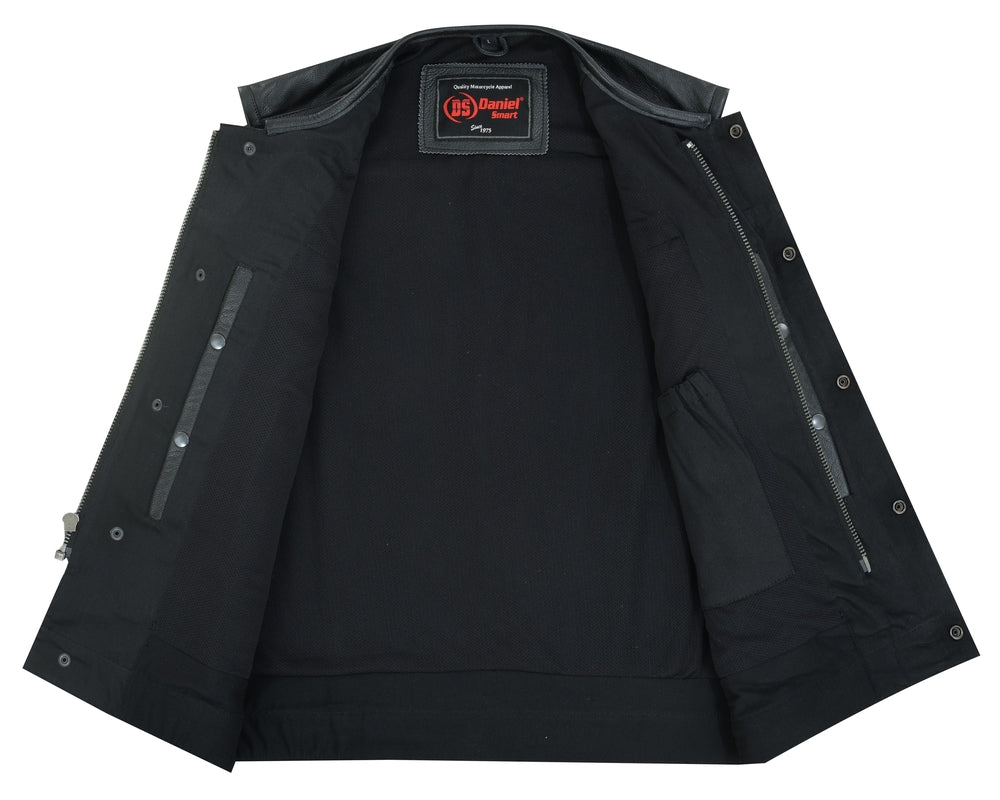 DS183 Men's Premium Perforated Single Back Panel Concealment Vest W/O  Thunderbird Speed Shop