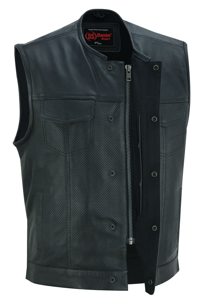 DS183 Men's Premium Perforated Single Back Panel Concealment Vest W/O  Thunderbird Speed Shop