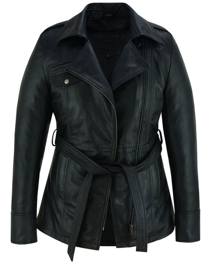 Elan Women's Leather Jacket Black  Thunderbird Speed Shop